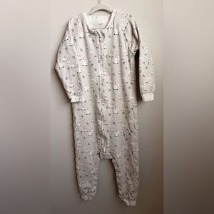 Neat Design Adorable Bunny Print Kids Pajamas / Sleeper